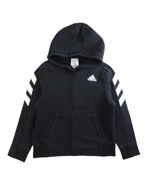 A Navy Hooded Sweatshirts from Adidas in size 8Y for boy. (Front View)