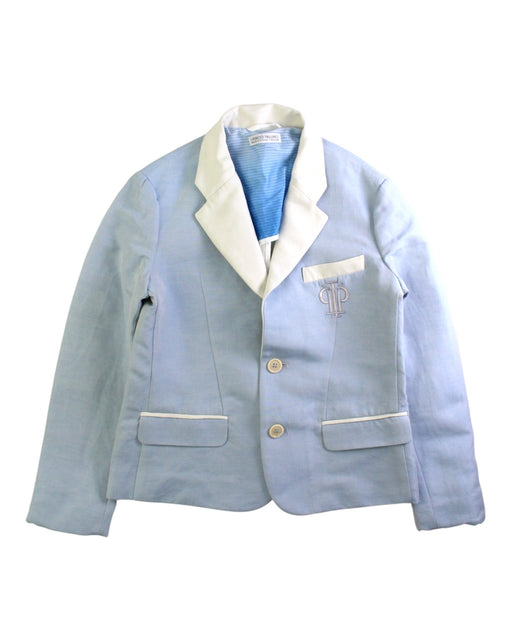 A Blue Blazers from I Pinco Pallino in size 10Y for boy. (Front View)