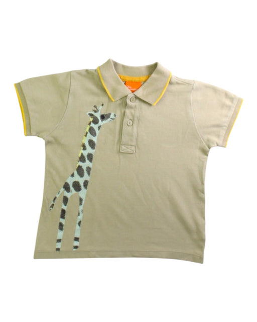 A Beige Short Sleeve Polos from Jim Thompson in size 2T for boy. (Front View)