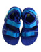 A Blue Sandals from New Balance in size 5T for boy. (Back View)