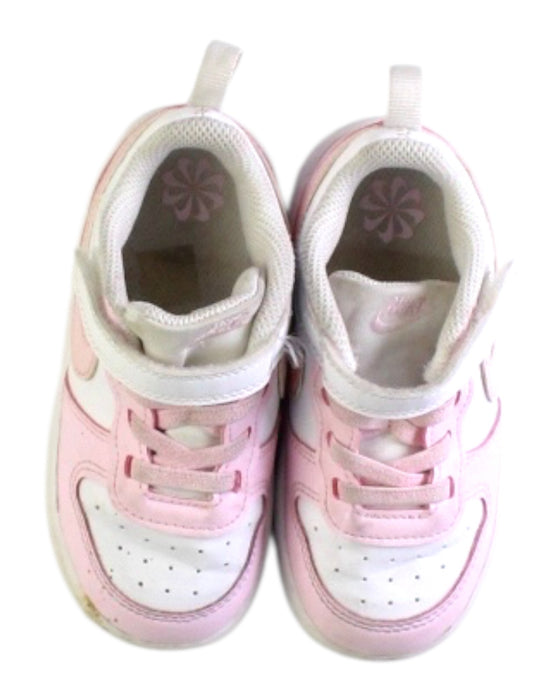 A Pink Sneakers from Nike in size 3T for girl. (Back View)