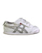 A White Sneakers from Onitsuka Tiger in size 3T for girl. (Front View)