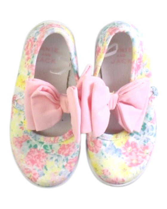 A Pink Flats from Janie & Jack in size 3T for girl. (Back View)