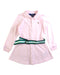 A Pink Long Sleeve Dresses from Polo Ralph Lauren in size 2T for girl. (Front View)