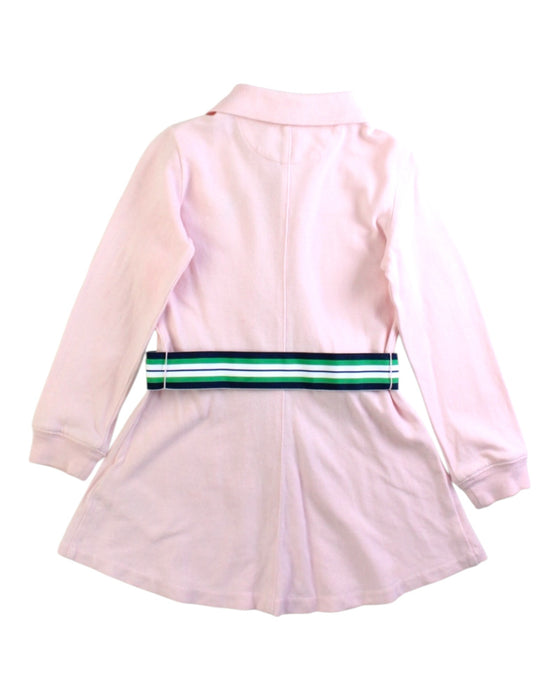 A Pink Long Sleeve Dresses from Polo Ralph Lauren in size 2T for girl. (Back View)