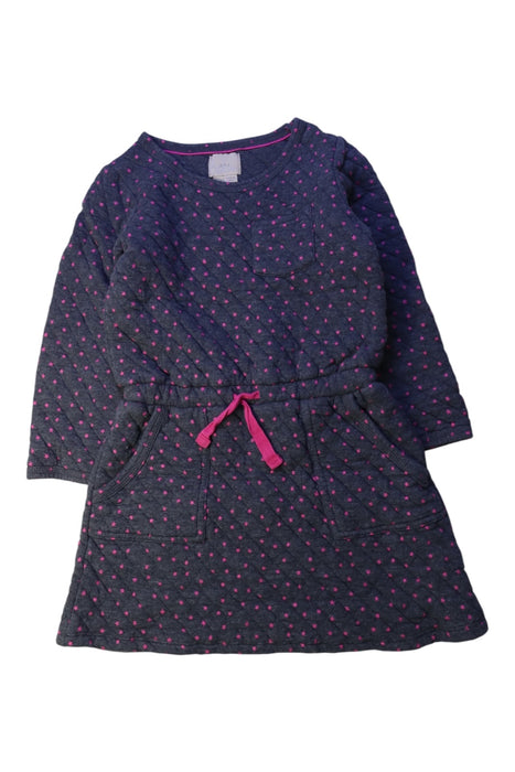 A Navy Long Sleeve Dresses from Boden in size 6T for girl. (Front View)