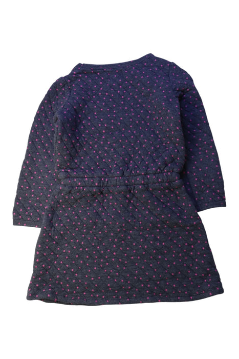 A Navy Long Sleeve Dresses from Boden in size 6T for girl. (Back View)