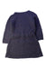A Navy Long Sleeve Dresses from Boden in size 6T for girl. (Back View)