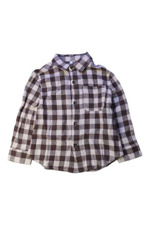 A Brown Long Sleeve Shirts from Rylee + Cru in size 2T for boy. (Front View)