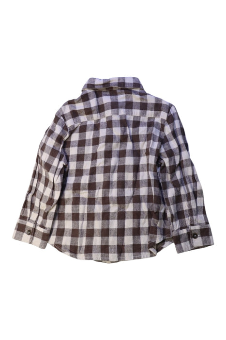 A Brown Long Sleeve Shirts from Rylee + Cru in size 2T for boy. (Back View)