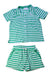 A Green Shorts Sets from Minnow in size 3T for boy. (Front View)