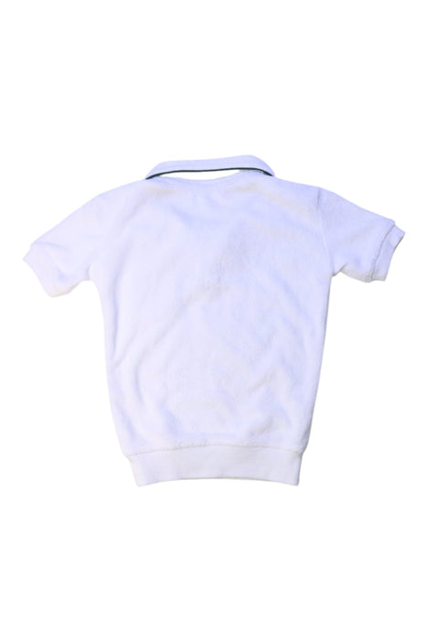 A White Short Sleeve Polos from Minnow in size 2T for boy. (Back View)