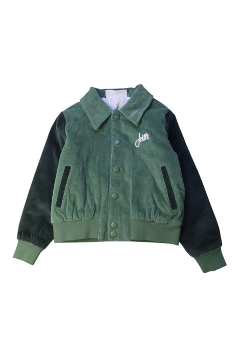 A Green Lightweight Jackets from Kith in size 2T for boy. (Front View)