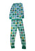 A Green Pyjama Sets from Little Sleepies in size 4T for boy. (Back View)