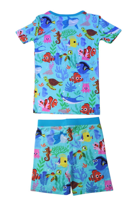 A Multicolour Pyjama Sets from Little Sleepies in size 4T for boy. (Back View)