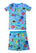 A Multicolour Pyjama Sets from Little Sleepies in size 4T for boy. (Back View)