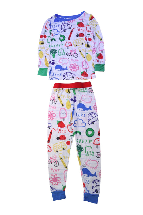 A Multicolour Pyjama Sets from Little Sleepies in size 3T for boy. (Front View)