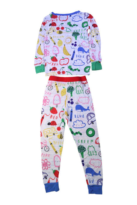 A Multicolour Pyjama Sets from Little Sleepies in size 3T for boy. (Back View)