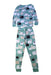 A Green Pyjama Sets from Little Sleepies in size 4T for boy. (Back View)
