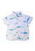A White Short Sleeve Shirts from Pepita & Me in size 4T for boy. (Front View)