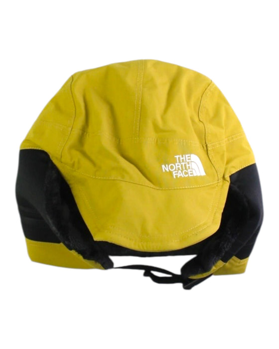 A Yellow Winter Hats from The North Face in size 10Y for neutral. (Front View)
