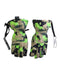 A Green Ski Gloves from OYUKI in size 5T for boy. (Front View)