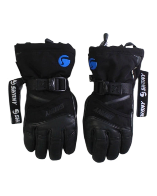 A Black Gloves & Mittens from Swany in size 5T for boy. (Front View)
