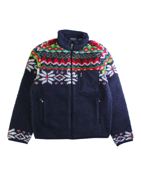 A Multicolour Puffer/Quilted Jackets from Polo Ralph Lauren in size 8Y for neutral. (Front View)