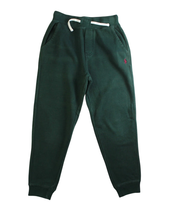 A Green Sweatpants from Polo Ralph Lauren in size 8Y for boy. (Front View)
