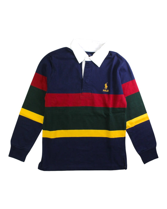A Multicolour Long Sleeve Polos from Polo Ralph Lauren in size 8Y for boy. (Front View)