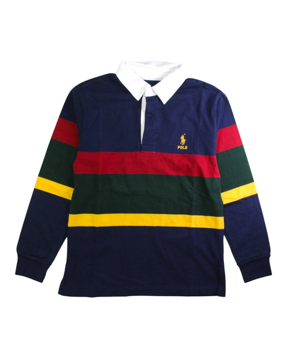 A Multicolour Long Sleeve Polos from Polo Ralph Lauren in size 10Y for boy. (Front View)