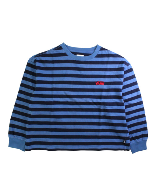 A Blue Long Sleeve T Shirts from Vans in size 8Y for neutral. (Front View)