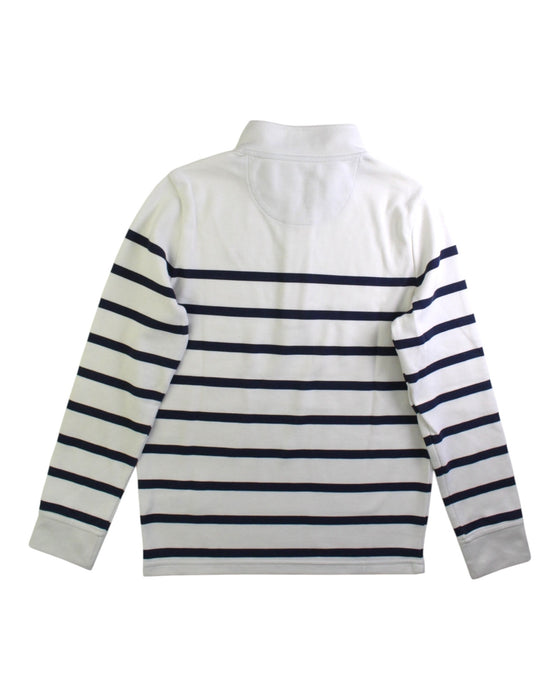 A White Zippered Sweatshirts from Vineyard Vines in size 8Y for boy. (Back View)