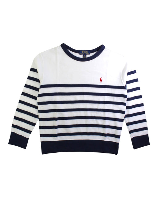 A White Long Sleeve Tops from Polo Ralph Lauren in size 8Y for boy. (Front View)