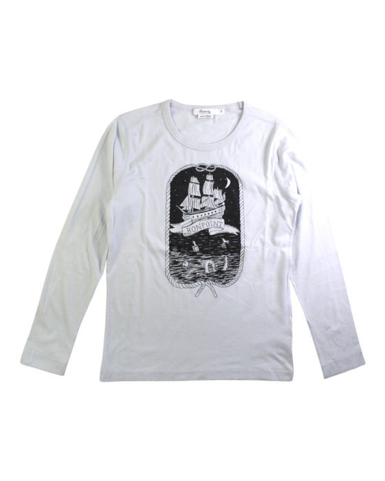 A White Long Sleeve T Shirts from Bonpoint in size 10Y for boy. (Front View)