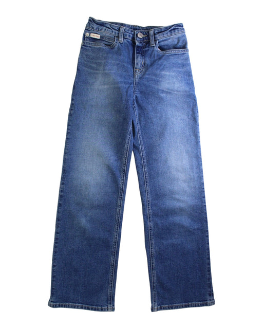 A Blue Jeans from Calvin Klein in size 10Y for girl. (Front View)