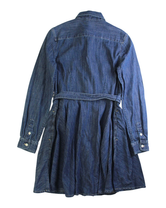 A Blue Long Sleeve Dresses from Polo Ralph Lauren in size 10Y for girl. (Back View)