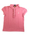A Pink Short Sleeve Polos from Polo Ralph Lauren in size 6T for girl. (Front View)