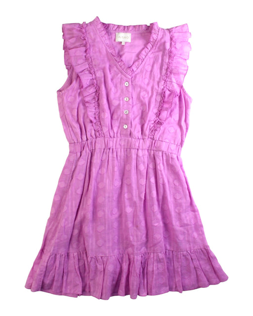 A Purple Sleeveless Dresses from AI&KO in size 10Y for girl. (Front View)