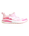 A Pink Sneakers from Adidas in size 7Y for girl. (Front View)