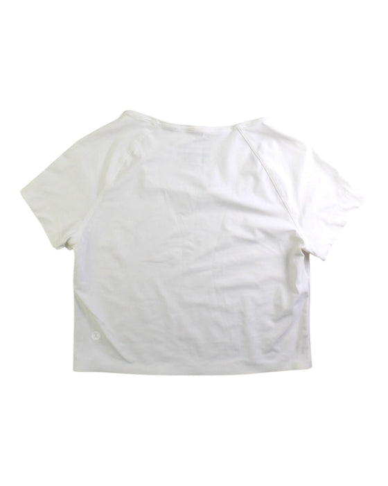A White Short Sleeve Tops from Moody Tiger in size 8Y for girl. (Back View)