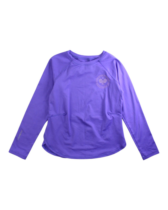 A Purple Active Tops from Moody Tiger in size 7Y for girl. (Front View)