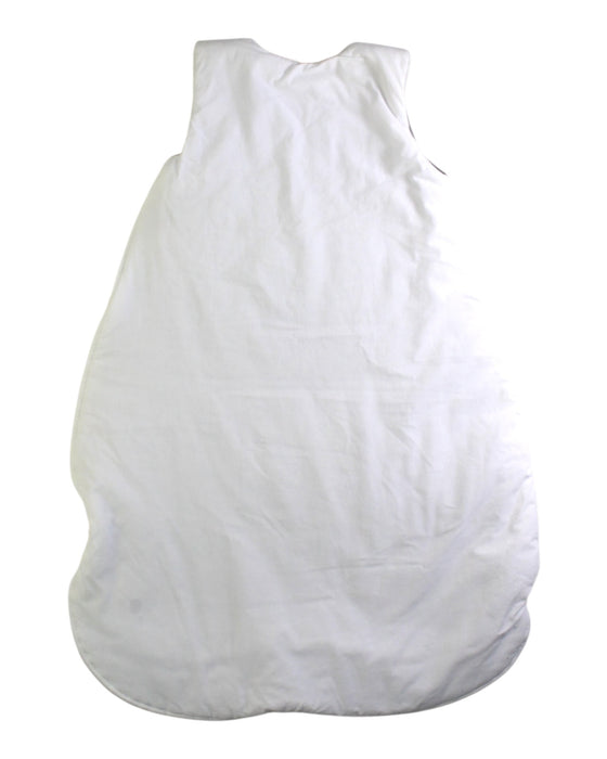 A White Sleepsacs from Little Crevette in size 0-3M for neutral. (Back View)