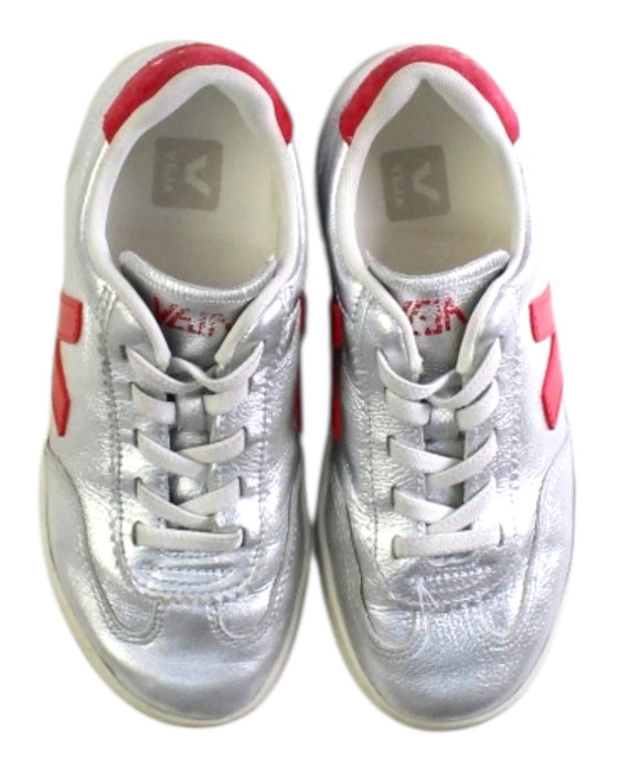 A Red Sneakers from Veja in size 7Y for girl. (Back View)