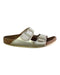 A Metallic Sandals from Birkenstock in size 6T for girl. (Front View)
