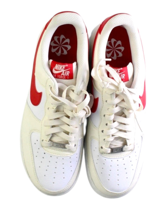 A Red Sneakers from Nike in size 14Y for neutral. (Back View)