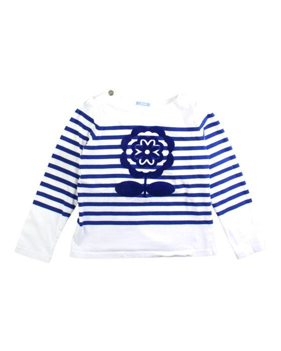 A White Long Sleeve Tops from Jacadi in size 8Y for girl. (Front View)