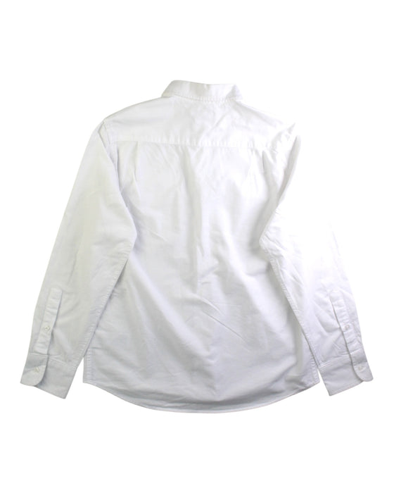 A White Long Sleeve Shirts from Crewcuts in size 12Y for boy. (Back View)