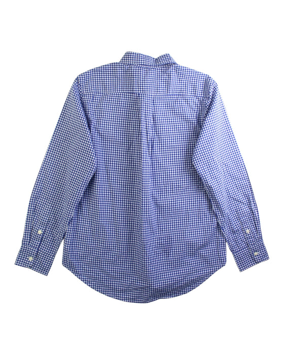 A Blue Long Sleeve Shirts from Polo Ralph Lauren in size 10Y for boy. (Back View)