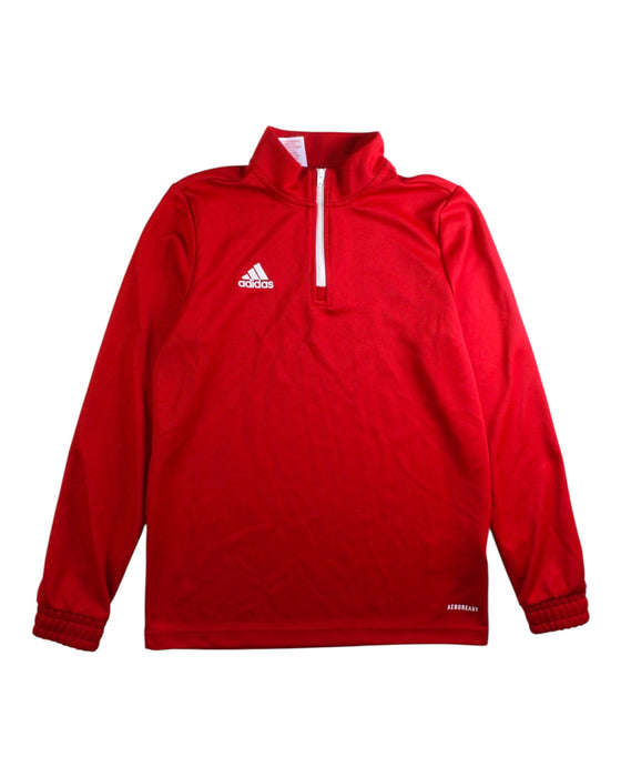 A Red Active Tops from Adidas in size 11Y for boy. (Front View)